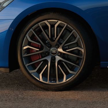 Close-up of the Audi S3 Sedan wheels