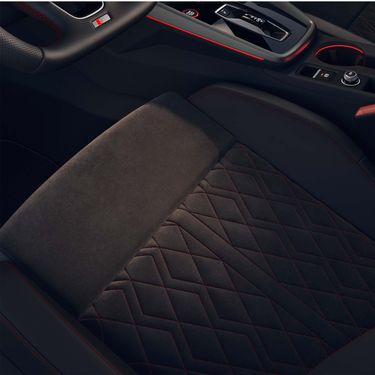 Detail seats in the Audi S3 Sedan