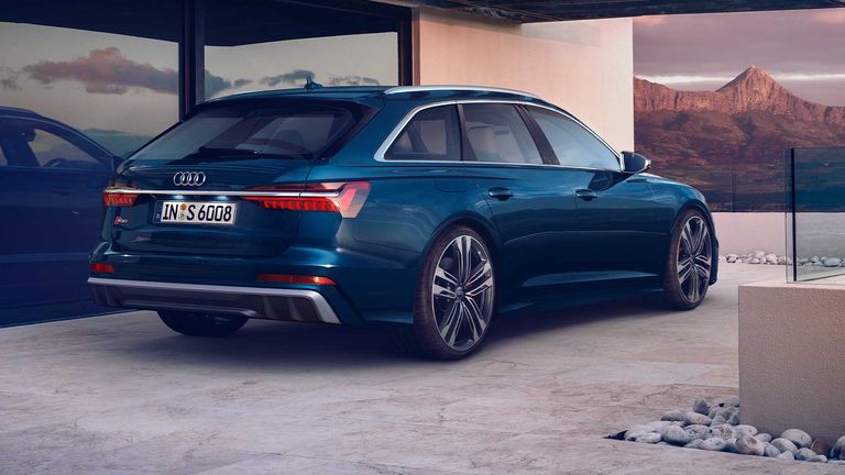 S6 Avant TDI side and rear view
