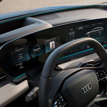 View panorama displays Audi Q6 SUV e-tron