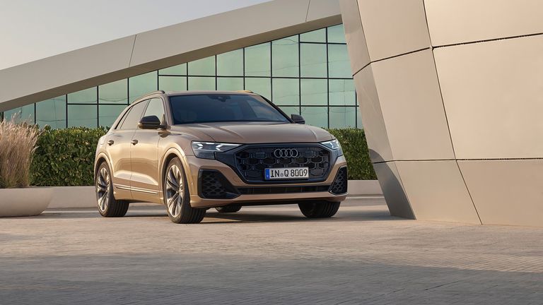 Front and side view Audi Q8 SUV